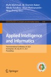 Mufti Mahmud, M. Shamim Kaiser, Nikola Kasabov  Applied Intelligence and Informatics