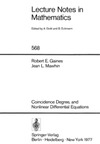 Gaines R.-E., Mawhin J.-L.  Lecture Notes in Mathematics (568). Coincidence Degree, and Nonlinear Differential Equations
