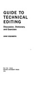 Eisenberg A.  Guide to technical editing discussion dictionary and exercise