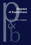 Leafgren J.  Degrees of Explicitness: Information Structure and the Packaging of Bulgarian Subjects and Objects