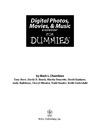 Mark L. Chambers, Tony Bove, David D. Busch  Digital Photos, Movies, & Music GigabookFor Dummies