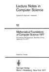Gruska J.  Mathematical Foundations of Computer Science 1977