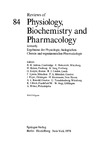 Godfrey H., Gell P. — Reviews of Physiology, Biochemistry and Pharmacology, Volume 84