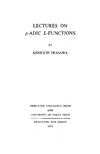 Iwasawa K.  Lectures on p-ADIC L-Functions
