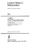 Diller J., Muller G.  ISILC - Proof Theory Symposion: Dedicated to Kurt Sch?tte on the Occasion of His 65th Birthday. Proceedings of the International Summer Institute and ... in Mathematics)