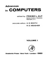 Franz L. (ed.), Booth A.D. (associate ed.), Meagher R.E. (associate ed.)  Advances in Computers