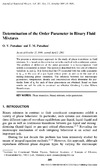 Patsahan O.V., Patsahan T.M.  Determination of the Order Parameter in Binary Fluid Mixtures