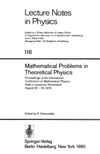 Osterwalder K.  Mathematical Problems in Theoretical Physics