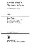Yao S.B., Kunii T.L.  Data Base Design Techniques II: Physical Structures and Applications