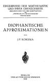 Koksma J.  Diophantische Approximationen
