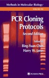 Chen B., Janes H.  PCR Cloning Protocols (Methods in Molecular Biology)