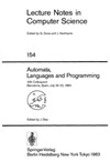 Diaz J.  Automata, Languages and Programming, 10 conf., Barcelona, Spain, July 18-22, 1983