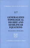 Petryshyn W.V.  Generalized topological degree and semilinear equations