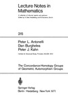 Peter L Antonelli, Dan Burghelea, Peter J. Kahn  The Concordance-Homotopy Groups of Geometric Automorphism Groups