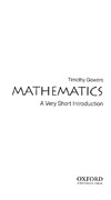 Gowers T.  Mathematics: A Very Short Introduction