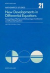 Eckhaus W.  New Developments in Differential Equations
