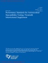 Cockerill F.R.  Performance Standards for Antimicrobial Susceptibility Testing: Twentieth Informational Supplement