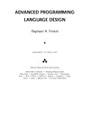 Finkel R.  Advanced programming language design