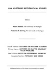 Paul R. Halmos, Frederick W. Gehring  VAN NOSTRAND MATHEMATICAL STUDIES