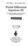 Yu.V Egorov, M. A. Shubin  Partial Differential Equations III The Cauchy Problem. Qualitative Theory of Partial Differential Equations