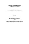 Cramer H.  Random variables and probability distributions