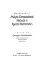 Anastassiou G.  Handbook of Analytic Computational Methods in Applied Mathematics
