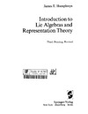 Humphreys J.  Introduction to Lie algebras and representation theory