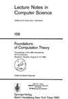 Marek Karpinski (ed)  Lecture Notes in Computer Science. 158