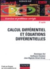 Aze D., Constans G.  Calcul differentiel et equations differentielles: exercices et problemes corriges