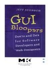 Johnson J.  GUI Bloopers: Don'ts and Do's for Software Developers and Web Designers (Interactive Technologies)