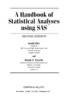 Der G., Everitt B.S.  A Handbook of Statistical Analyses using SAS