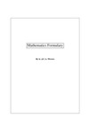 J.C.A. Wevers  Mathematics Formulary