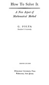 G. POLYA  A New Aspect of Mathematical Method