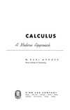 Menger K.  Calculus : A Modern Approach