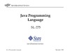 Java Programming Language-SL275