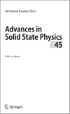 Kramer B.  Advances in Solid State Physics. Vol. 45
