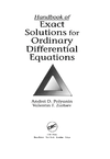 Polyanin A.D., Zaitsev V.F.  Handbook of Exact Solutions for Ordinary Differential Equation