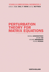Konstantinov M., Gu D.-W., Mehrmann V.  Perturbation Theory for Matrix Equations