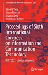 Yang X., Sherratt S., Dey N.  Proceedings of Sixth International Congress on Information and Communication Technology