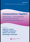 Corso A., Gimenez P., Pinto M.  Commutative Algebra: Geometric, Homological, Combinatorial and Computational Aspects (Lecture Notes in Pure and Applied Mathematics)