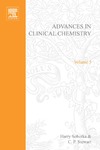 Sobotka H.  Advances in Clinical Chemistry. Volume 5