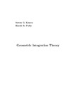 Steven G. Krantz, Harold R. Parks  Geometric Integration Theory