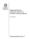 Baltzer J.A.  People and process: Managing the human side of information technology application