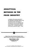 Matchett J.R.  Analytical Methods in the Food Industry