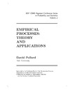 David Pollard  EMPIRICAL PROCESSES: THEORY AND APPLICATIONS