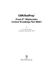 McCune E.D., McCune S.  CliffsTestPrepPraxis II: Mathematics Content Knowledge Test