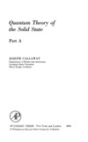 Joseph Callaway  Quantum Theory of the Solid State