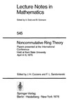 Cozzens J.H., Sandomierski F.L. — Noncommutative Ring Theory