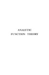 Einar Hille  Analytic Function Theory