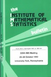 The institute of mathematical statistics bulletin vol 21  4
